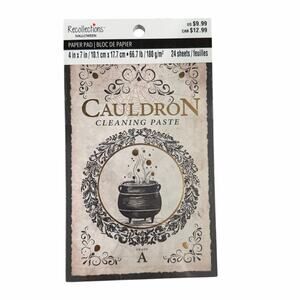 Recollections Halloween Witchy Cauldron Paper Pad Scrapbooking Crafts NWT